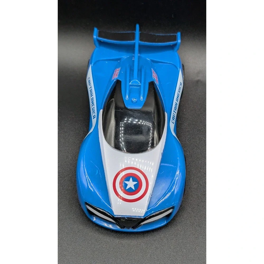 Marvel Avengers Friction Cars Iron Man, Captain America, Black Panther Lot Of 3